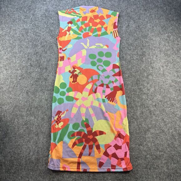 Adidas x Farm Rio Dress Women Extra Small Shirtdress Sporty - Picture 10 of 16